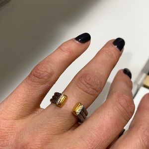 Charriol Diamond Cable Ring